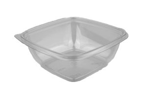 Plastová miska PP 160x160x45 mm hranatá 500 ml transparentní