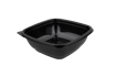 Plastová miska PP 160x160x45 mm hranatá 500 ml černá