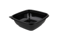 Plastová miska PP 160x160x45 mm hranatá 500 ml černá