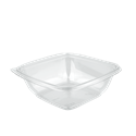 Plastová miska PP 160x160x53 mm hranatá 625 ml transparentní