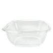 Plastová miska PP 160x160x62 mm hranatá 750 ml transparentní