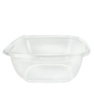 Plastová miska PP 160x160x62 mm hranatá 750 ml transparentní