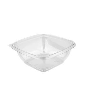 Plastová miska PP 160x160x62 mm hranatá 750 ml transparentní