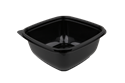 Plastová miska PP 160x160x62 mm hranatá 750 ml černá