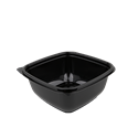 Plastová miska PP 160x160x69 mm hranatá 875 ml černá