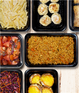 Plastová miska PP 275x175x50 mm hranatá 1600 ml transparentní