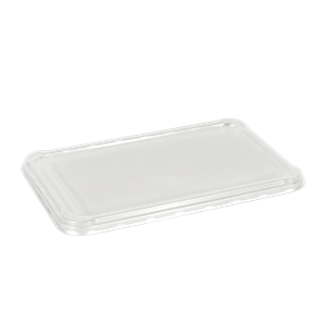 Plastové víčko PET hranaté pro misky 275x175 mm 1600/2000/2400 ml transparentní