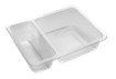 Plastová miska PP 190x144x45 mm 2-dílná 245+555 ml transparentní 