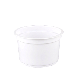 Plastová miska PP 200 ml kulatá bílá O95 mm