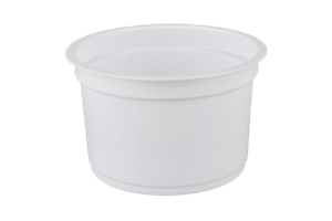 Plastová miska PP 250 ml kulatá bílá O95 mm