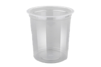 Plastová miska PP 500 ml kulatá transparentní O95 mm