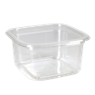 Plastová miska PET 93x93x48 mm hranatá 200 ml transparentní