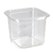 Plastová miska PET 93x93x69 mm hranatá 300 ml transparentní