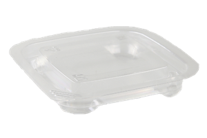 Plastové víčko PET hranaté pro misky 93x93 mm transparentní