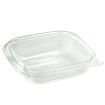 Plastová miska rPET 125x125x27 mm hranatá 250 ml transparentní