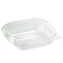 Plastová miska rPET 125x125x27 mm hranatá 250 ml transparentní