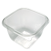 Plastová miska rPET 125x125x53 mm hranatá 375 ml transparentní