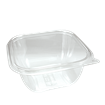 Plastová miska rPET 125x125x67 mm hranatá 500 ml transparentní