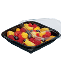 Plastová miska rPET 125x125x67 mm hranatá 500 ml transparentní