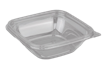 Plastová miska PET 126x126x38 mm hranatá 250 ml transparentní