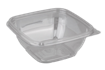 Plastová miska PET 126x126x51 mm hranatá 375 ml transparentní