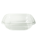 Plastová miska PET 160x160x45 mm hranatá 500 ml transparentní