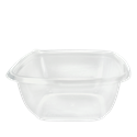 Plastová miska PET 160x160x62 mm hranatá 750 ml transparentní