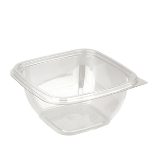 Plastová miska PET 190x190x51 mm hranatá 1000 ml transparentní