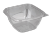 Plastová miska PET 190x190x67 mm hranatá 1250 ml transparentní