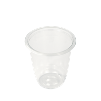 Plastový kelímek na dezert rPET 200 ml transparentní O76 mm