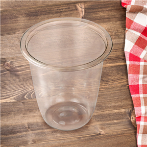Plastový kelímek na dezert rPET 200 ml transparentní O76 mm