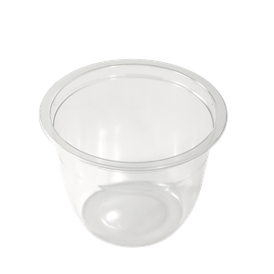 Plastový kelímek na dezert rPET 270 ml transparentní O95 mm