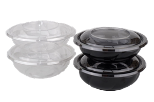 Plastová miska PET kulatá 194x65 mm 1000 ml transparentní