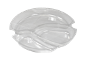 Plastová vložka PET 172x20 mm 3-dílná pro misky O194 mm transparentní