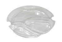 Plastová vložka PET 172x20 mm 3-dílná pro misky O194 mm transparentní