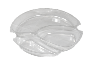 Plastová vložka PET 172x20 mm 3-dílná pro misky O194 mm transparentní