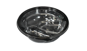 Plastová vložka PET 172x20 mm 3-dílná pro misky O194 mm transparentní