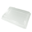 Plastové víko rPET pro podnos hranatý 360x255x55 mm transparentní 