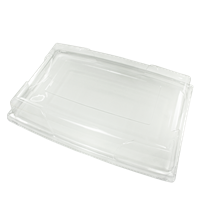 Plastové víko rPET pro podnos hranatý 460x310x70 mm transparentní 