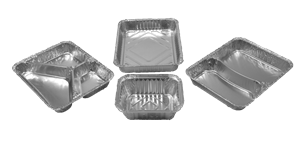 Hliníková ALU menu miska 2D 227x177x30 mm 350/480 ml
