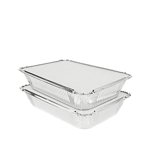 Víčko papír/hliník pro hliníkovou menu misku 145x120 mm 