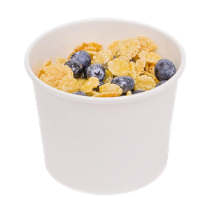 Papírová miska na zmrzlinu 380 ml bílá O101 mm