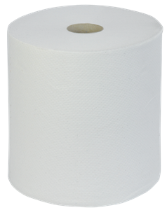 Papírová utěrka 2vr. v roli průmyslová bílá 500 útržků