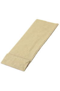 Papírový sáček 9+4x21 cm hnědý