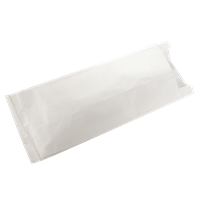 Papírový sáček 8+3x21 cm na párek v rohlíku bílý