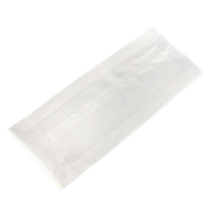Papírový sáček 8+3x21 cm na párek v rohlíku bílý