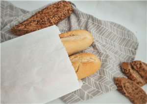 Papírový sáček 12+5x35 cm bílý na sandwich