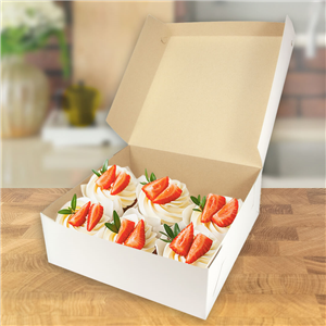 Krabice na dort papírová 22x22x9 cm ideal pack®