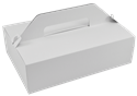 Krabice na dort papírová 27x18x10 cm s uchem ideal pack®