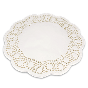 Papírová krajka dekorativní 32 cm kulatá